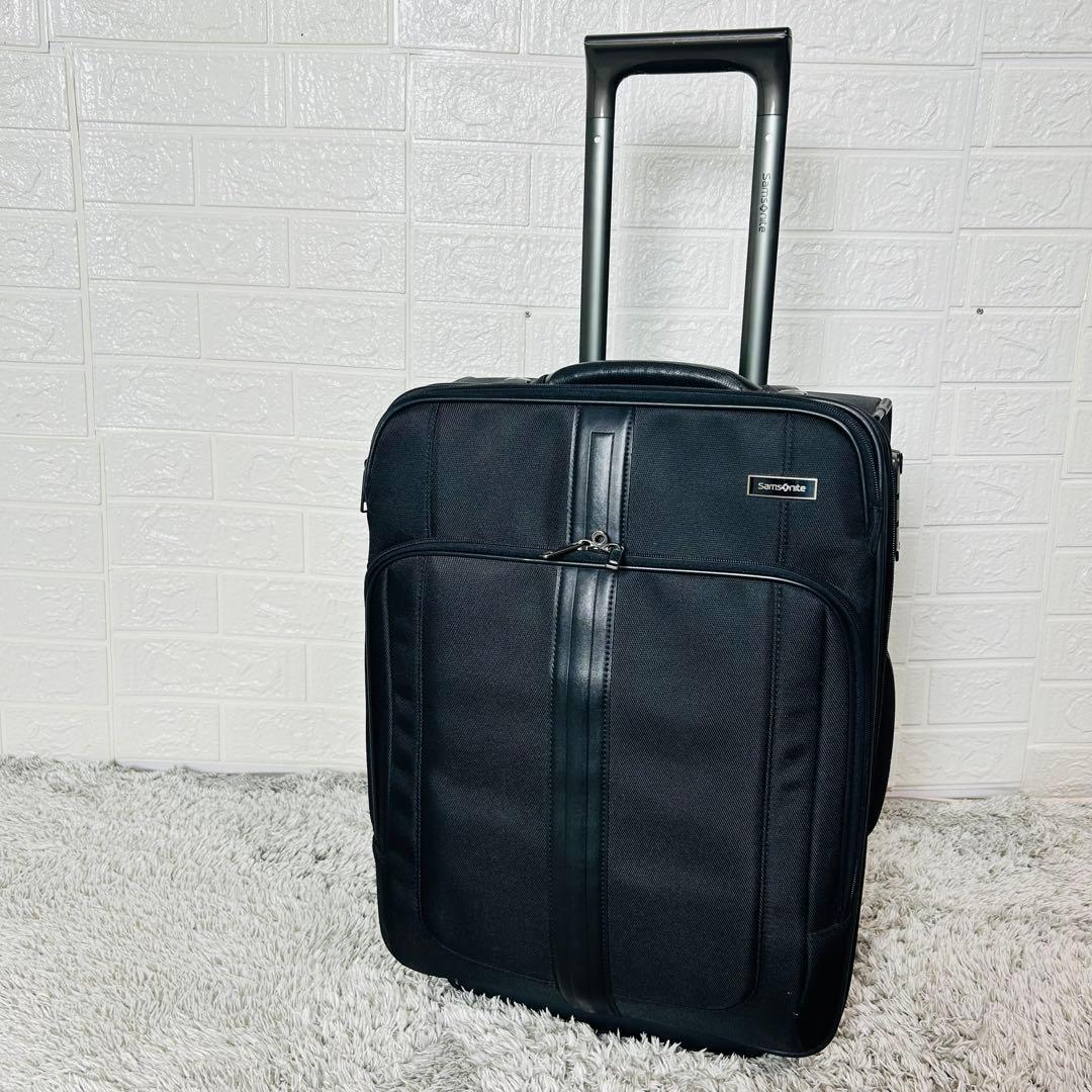 サムソナイト キャリーケース 機内持込可 TSAロック付 2輪 ブラック