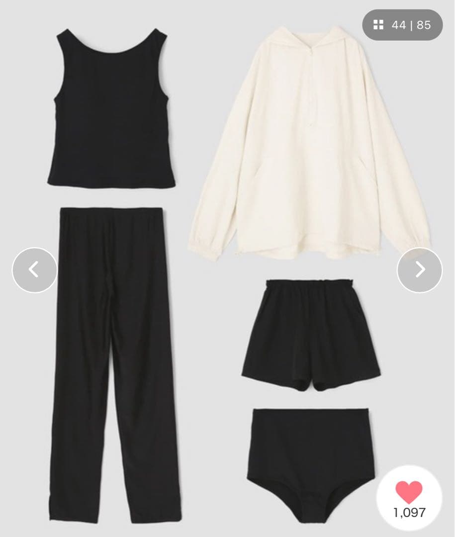 【aaka. 】San-ai Resort 水着5点セット13号（XL）