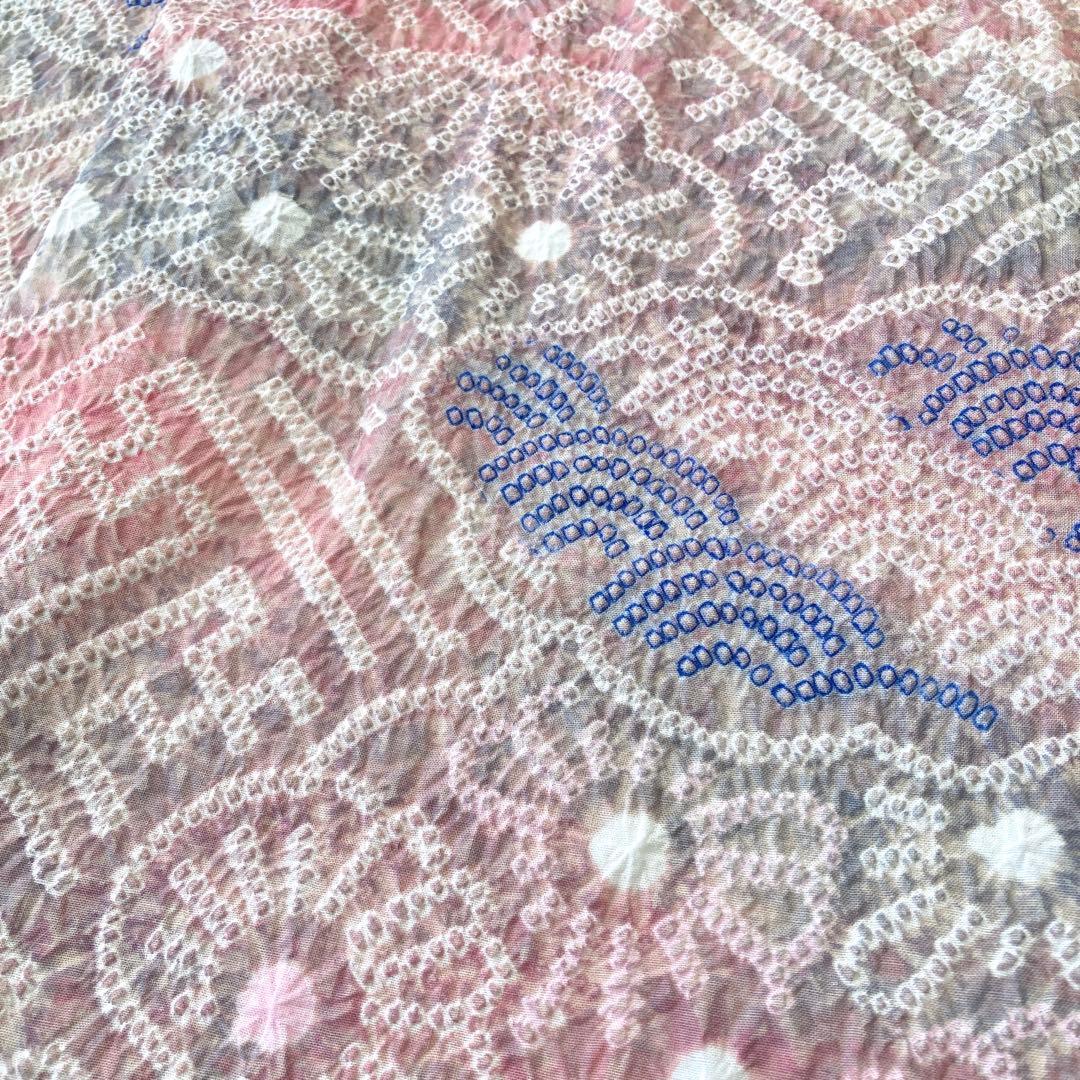 ★ ちぃです★ 古典文様　有松絞り　絞り染め　絞り浴衣　総絞り　NO3