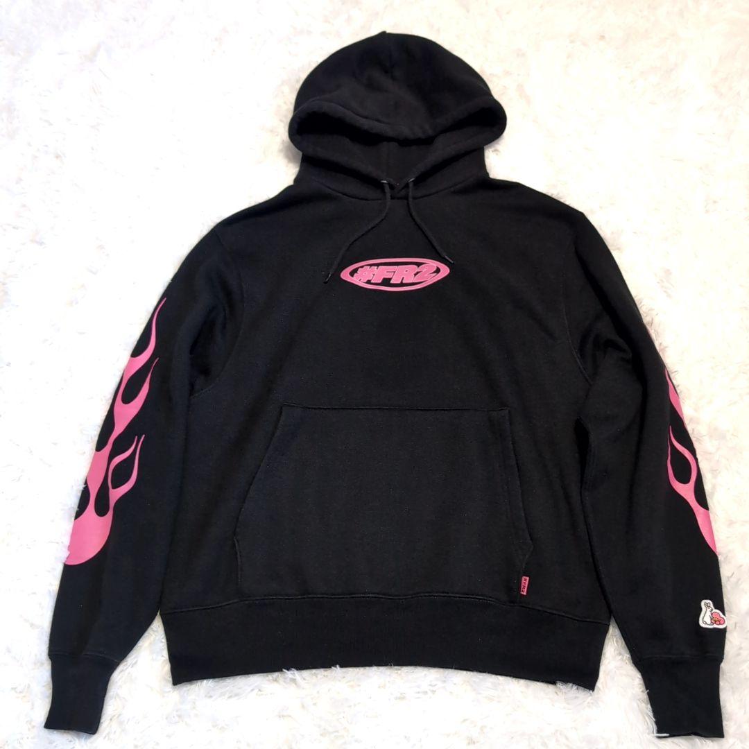 極美品✨️ FR2 パーカー ファイヤーパターン 色情兎 bunny 妖艶 希少