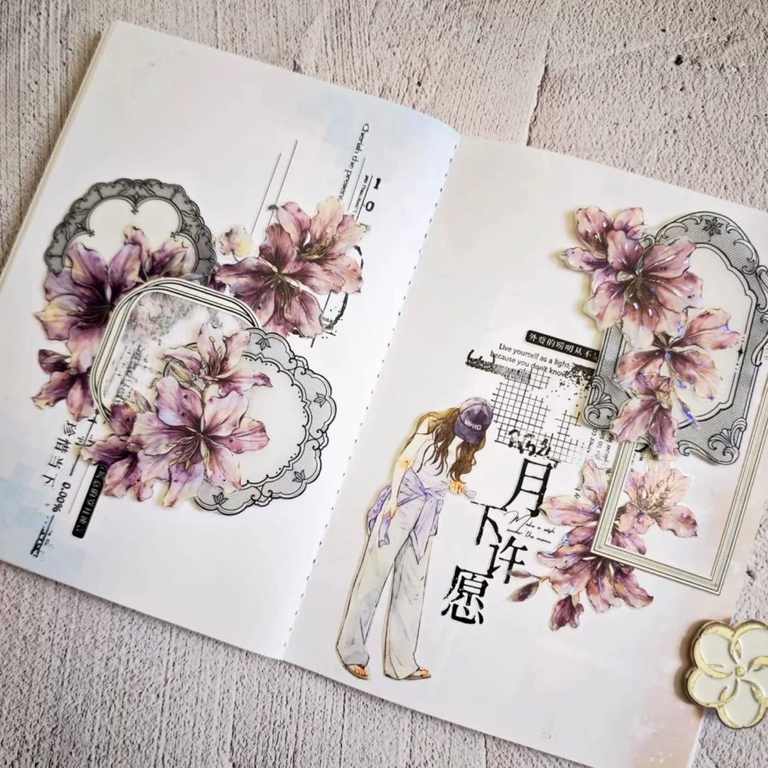 贝壳银 画框里的浪漫 黑色 ダイカット加工 6cm×5m フレーム