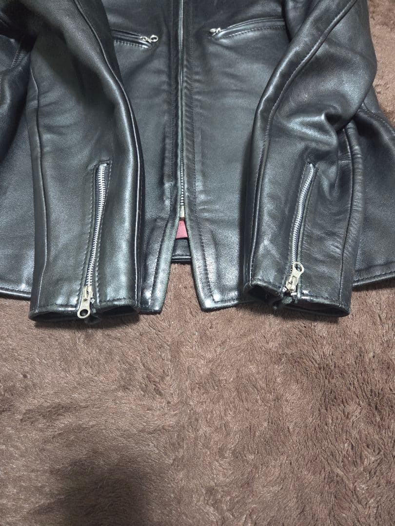 【未使用級】Schott 641XX レザージャケット ブラック 40 牛革