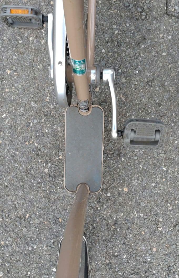 高齢者用自転車　サギサカ　こげーる ベージュ 前面バスケット付き