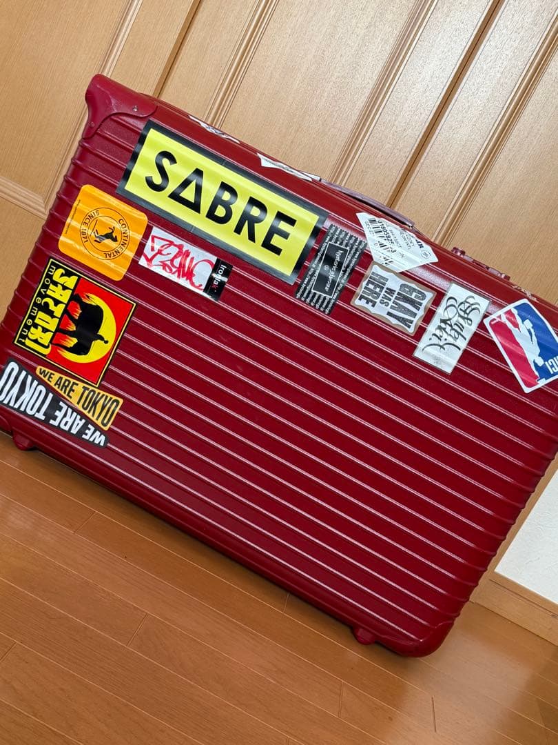 RIMOWAリモワ　サルサ　2輪　レッド 赤　ステッカー　スーツケース