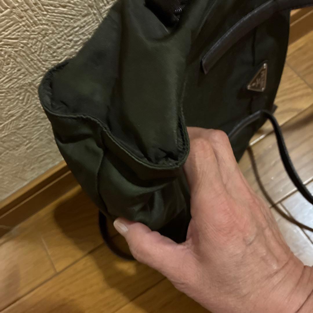 PRADA ダークグリーン ショルダーバッグ