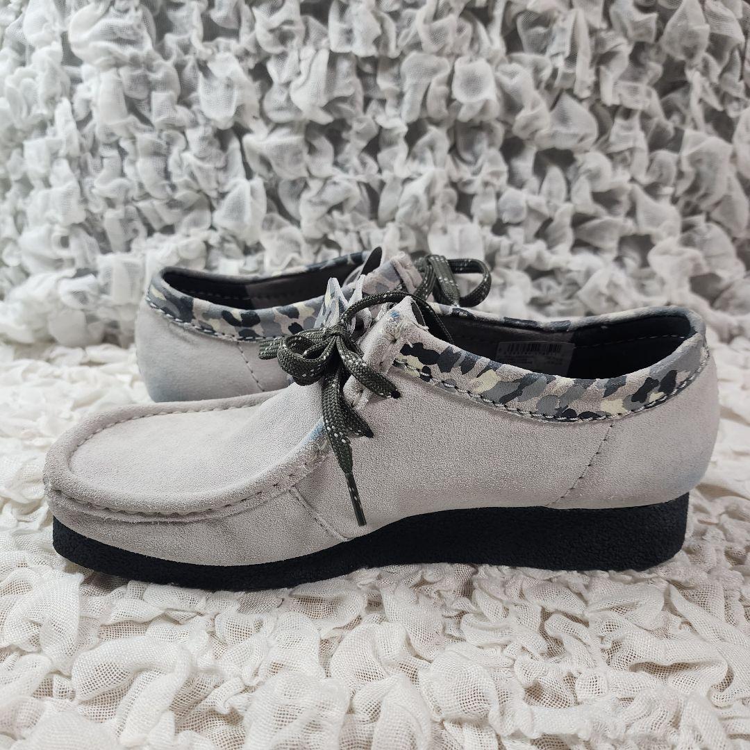 クラークス ワラビー エボ レザー スエード 迷彩コンビ シューズ