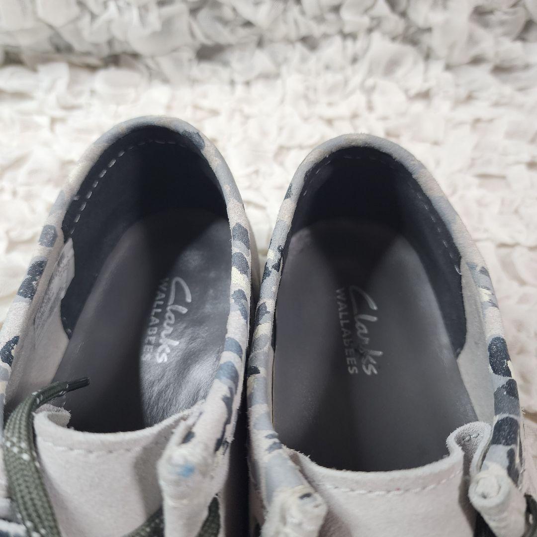 クラークス ワラビー エボ レザー スエード 迷彩コンビ シューズ