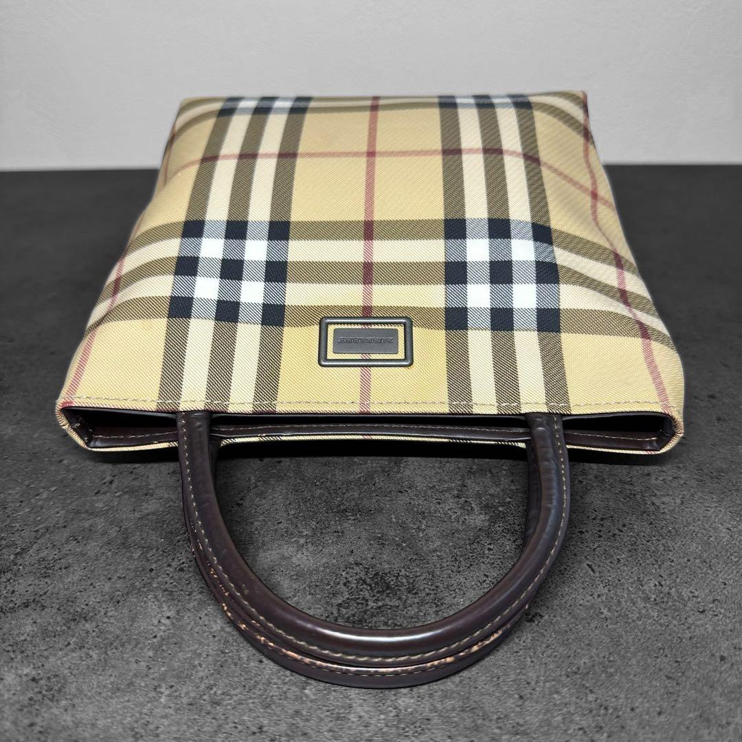 BURBERRY LONDON ノバチェック　ハンドバッグ ロゴプレート