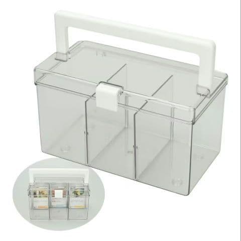 02* カードケース ハンドル付き 透明 トレカ ストレージボックス