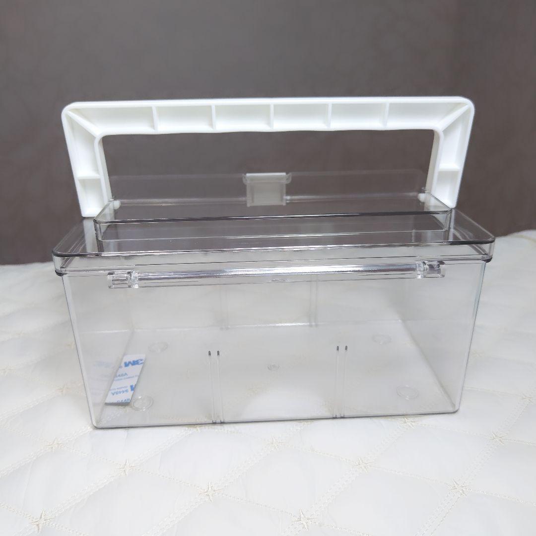 02* カードケース ハンドル付き 透明 トレカ ストレージボックス