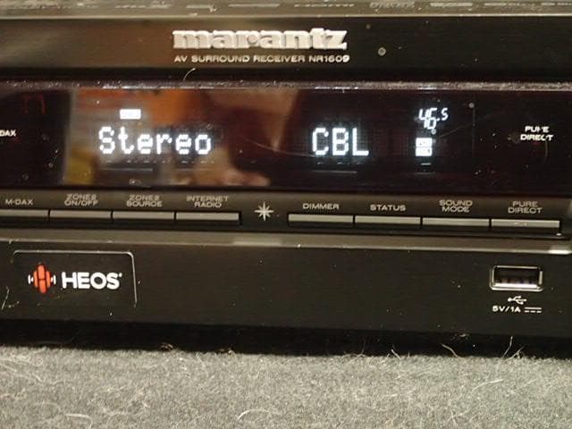 美品marantz NR1609 AVアンプ 2018年製　快調・リモコン他多し