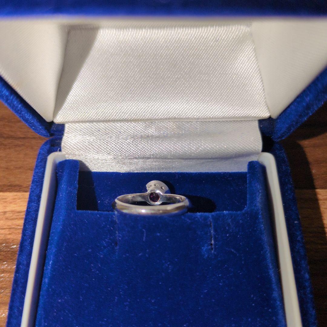 ぴ*の様 プラチナリング　ピンク石