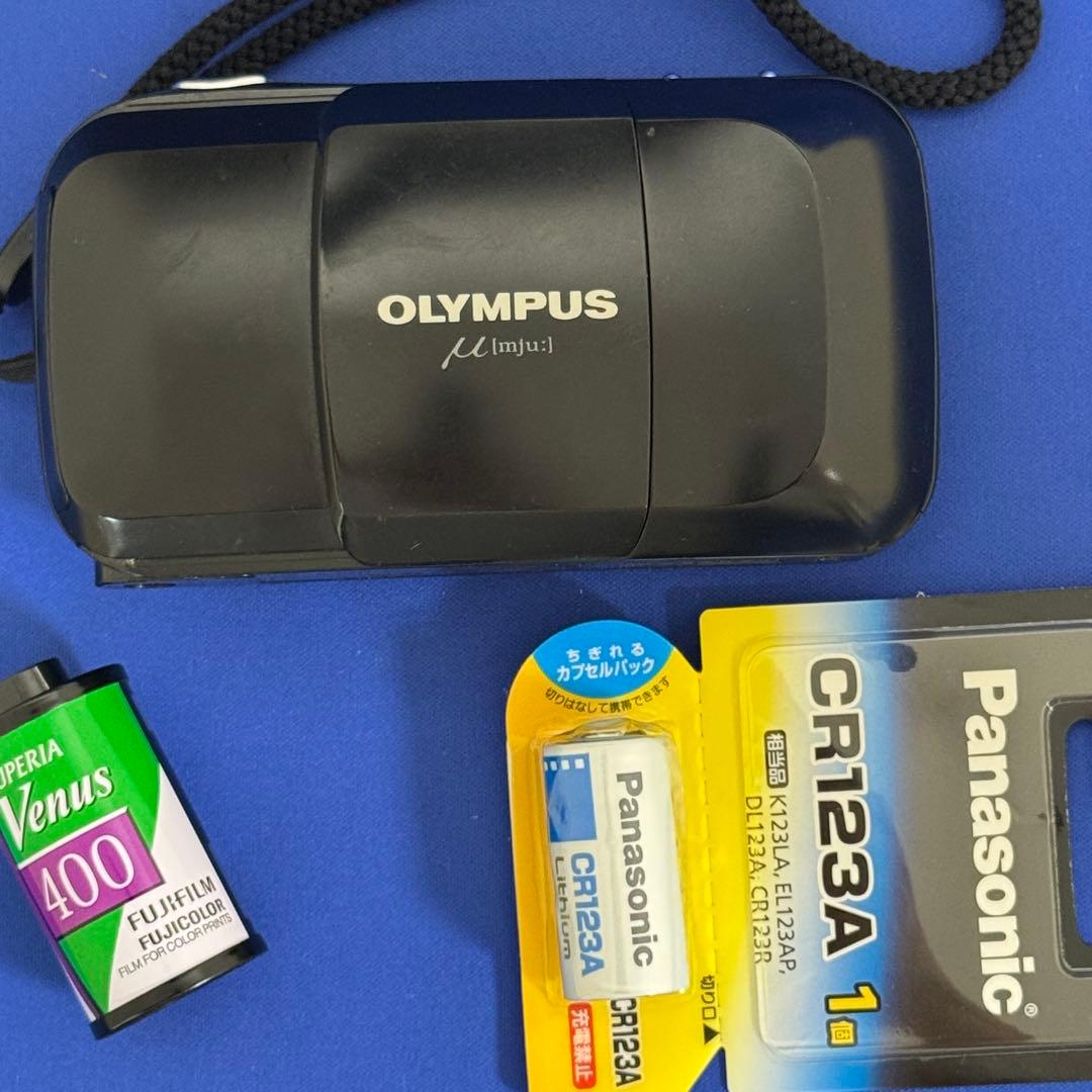 完動品　OLYMPUS μ 初代 コンパクトフィルムカメラ 動作確認済み