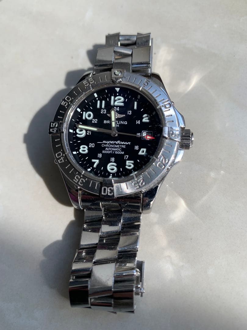 BREITLING A17360スーパーオーシャン デイト自動巻き1500m防水