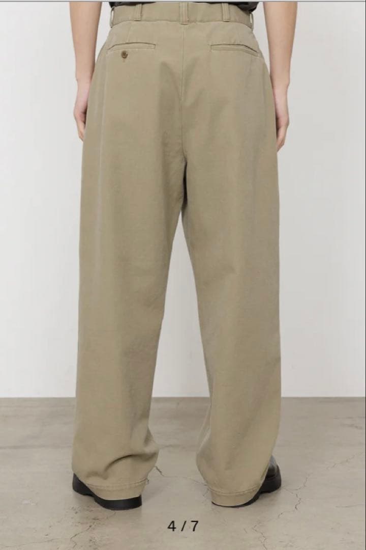 MARKAオーガニックコットン強撚ギャバ / U.S.アーミーチノ2マーカパンツ