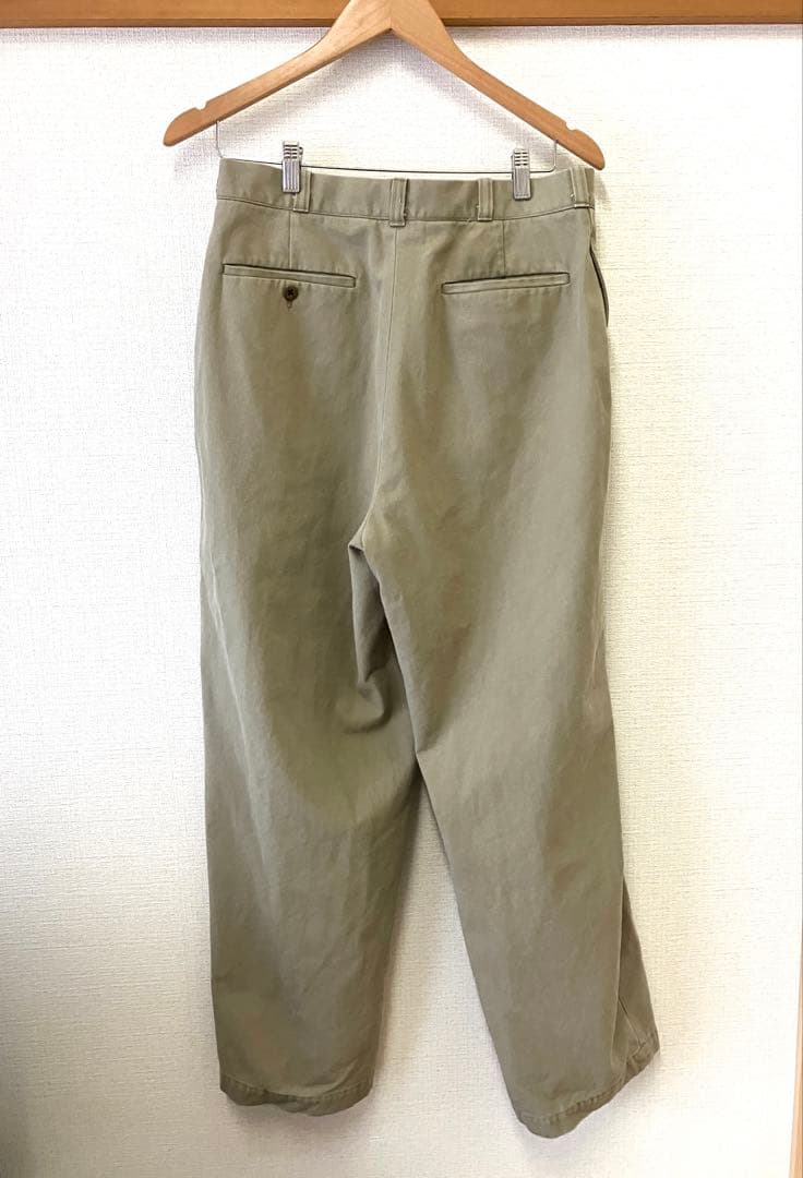 MARKAオーガニックコットン強撚ギャバ / U.S.アーミーチノ2マーカパンツ