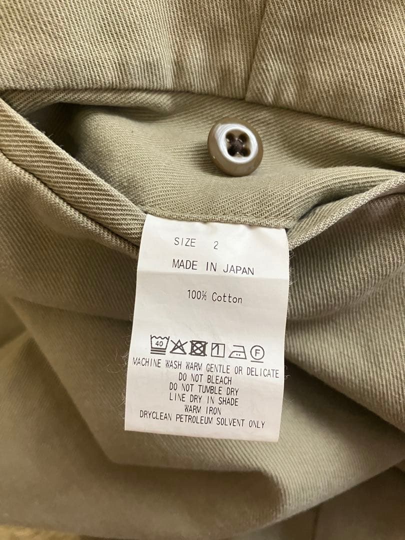 MARKAオーガニックコットン強撚ギャバ / U.S.アーミーチノ2マーカパンツ