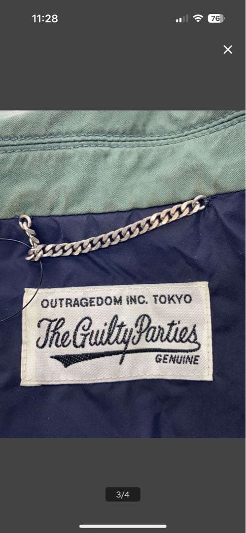 ワコマリア　The Guilty Parties オリーブグリーンジャケット