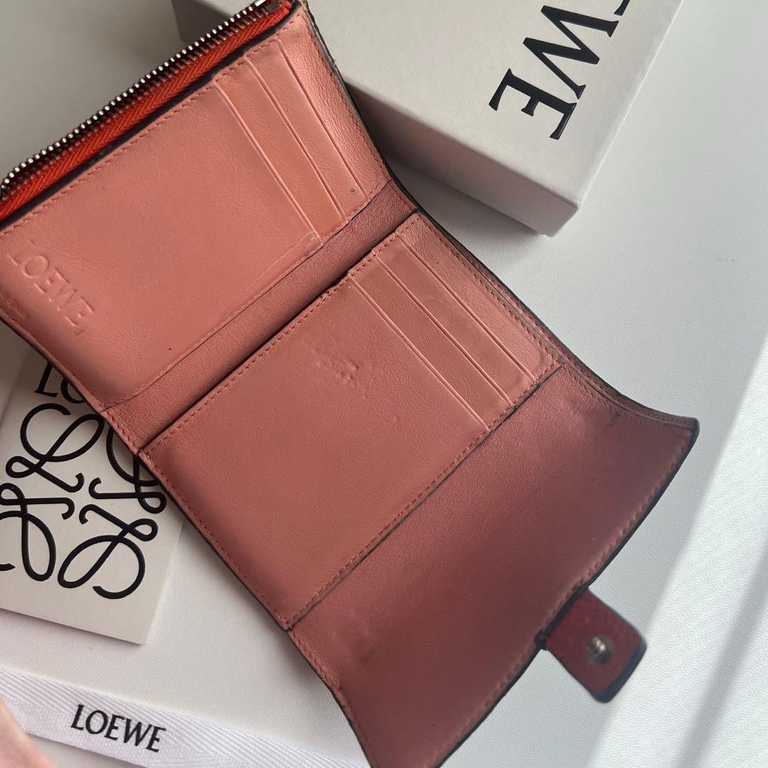 461 美品 LOEWE ロエベ 3つ折り財布