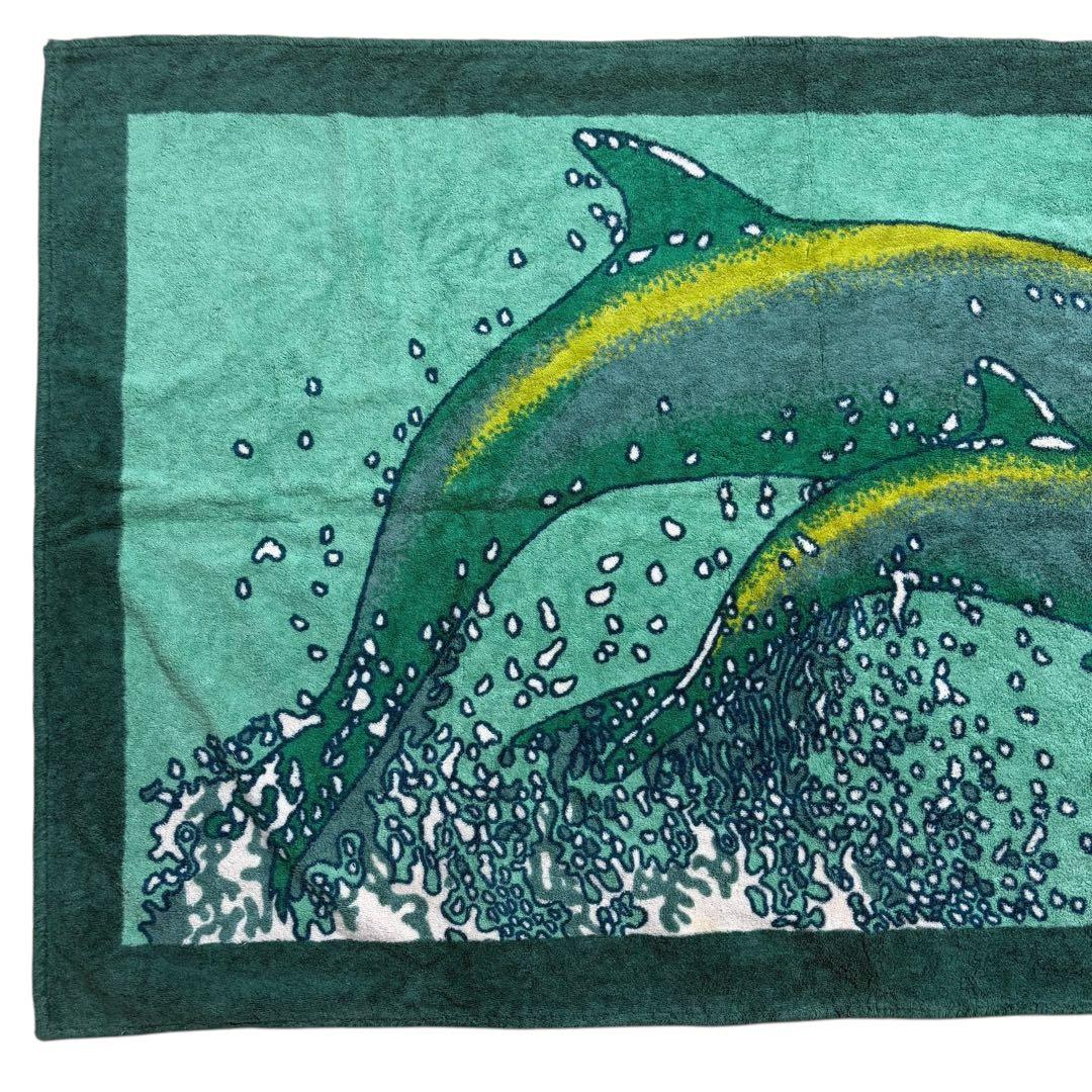 ⭐️良品⭐️ エルメス ビーチタオル イルカ マット グリーン