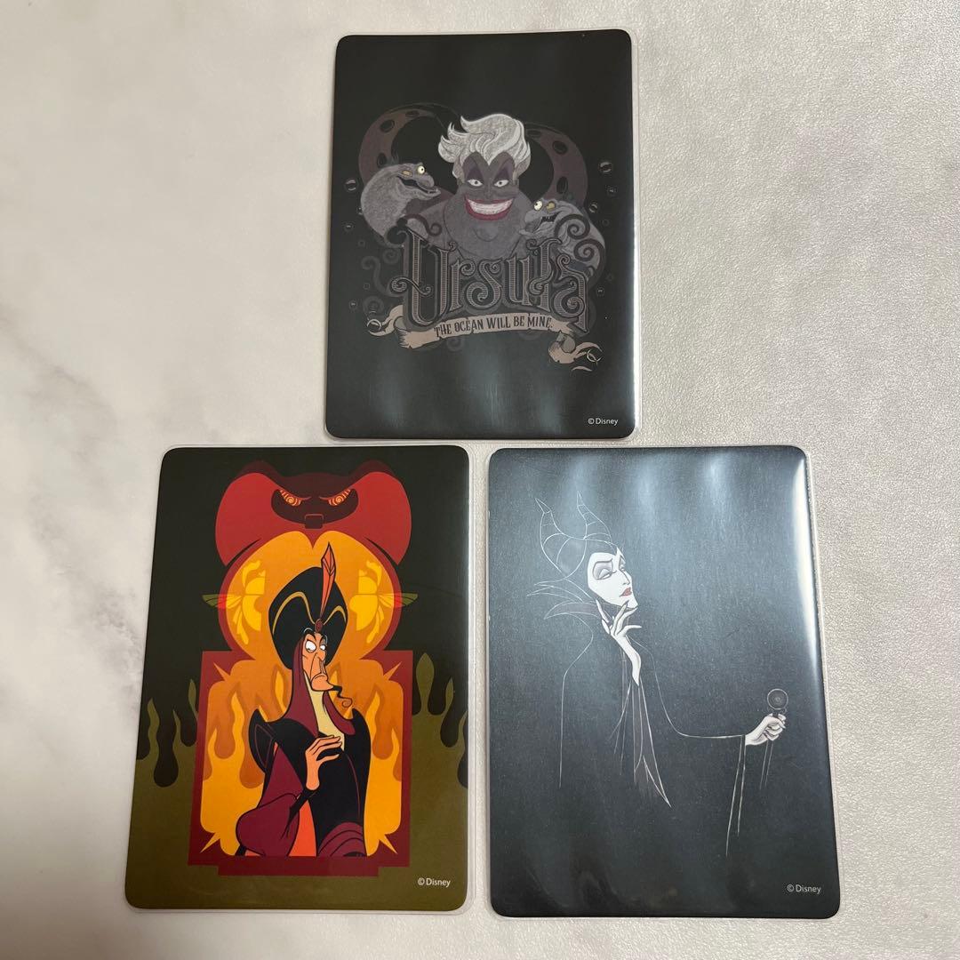 ディズニーストア　じゃんけんカード　ヴィランズ　ジャファー　アースラ　ヴィランズ