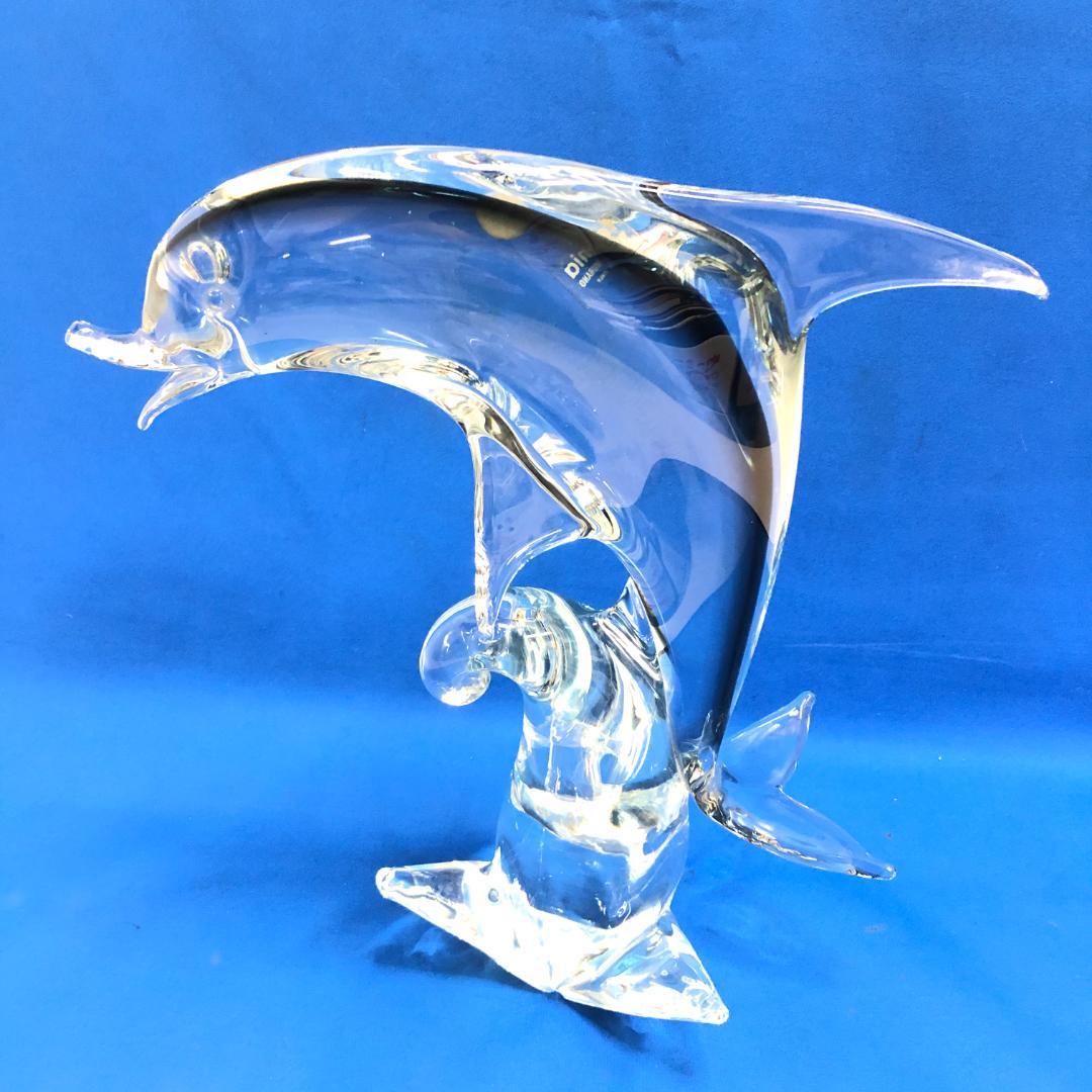 formia イルカ ガラス 置物 クリスタル イタリア製 MURANO
