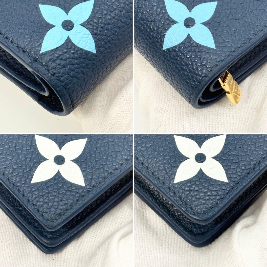 りる超極美品23年限定ルイヴィトン アンプラント クレア二つ折り財布