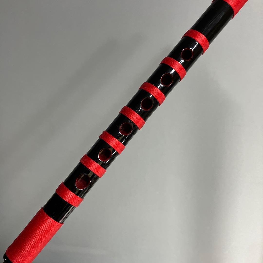 【入門】神楽笛リコーダー式（古典調篠笛、囃子笛）CMRX-111 総巻　咥え笛