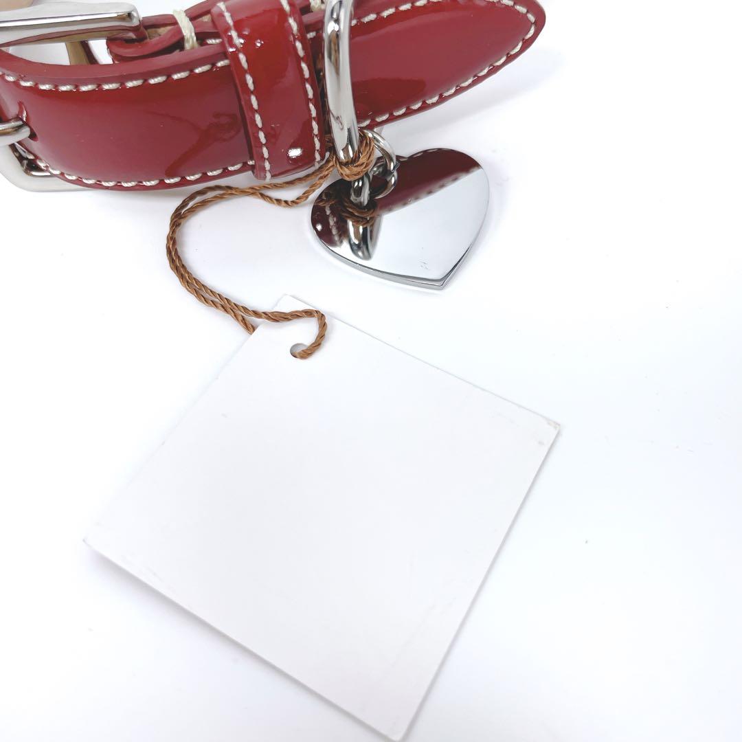 Ayu★mi 様:::COACH 犬用首輪 XS 未使用タグ付 レッド パテント