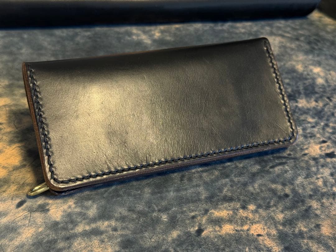 HORWEEN クロムエクセル(茶芯)トラッカーウォレット＋キーホルダー