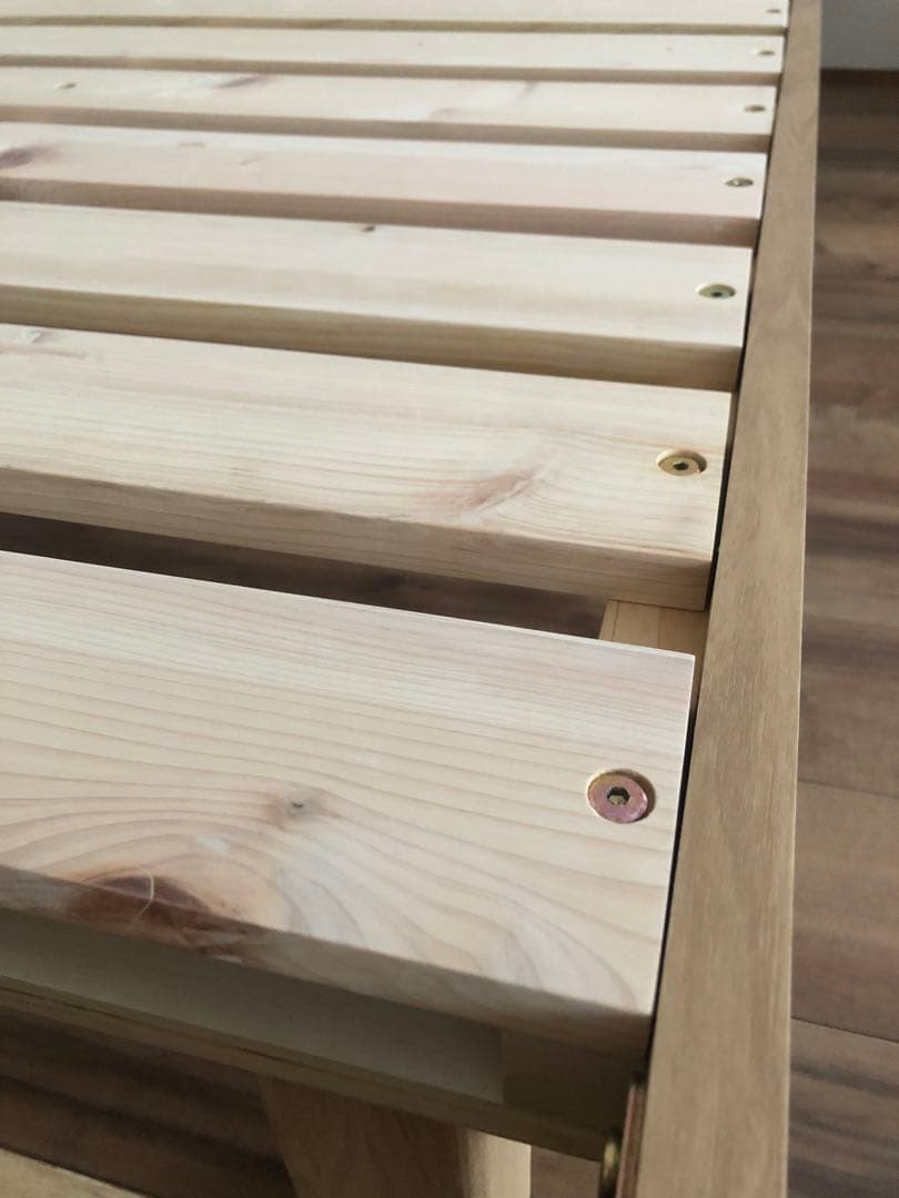 木製シングルすのこベッドフレーム