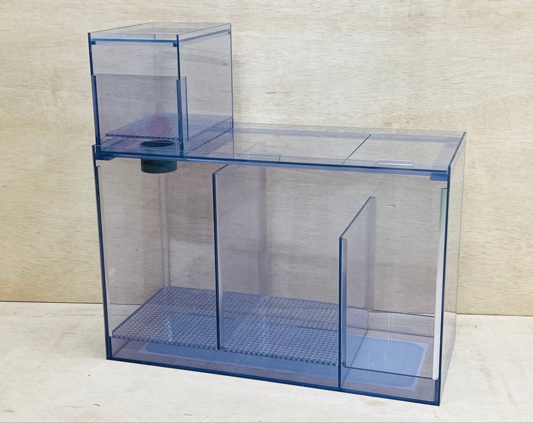 オーバーフロー水槽用三層式塩ビ濾過槽 W450 D200 H300