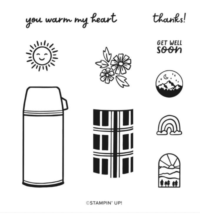 再値下　１点限り♡未使用　水筒ピクニックスタンプ　スタンピンアップ