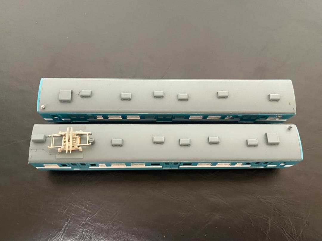 【現状品】グリーンマックス 119系　組み立て品　二両＋二両　動力化済み