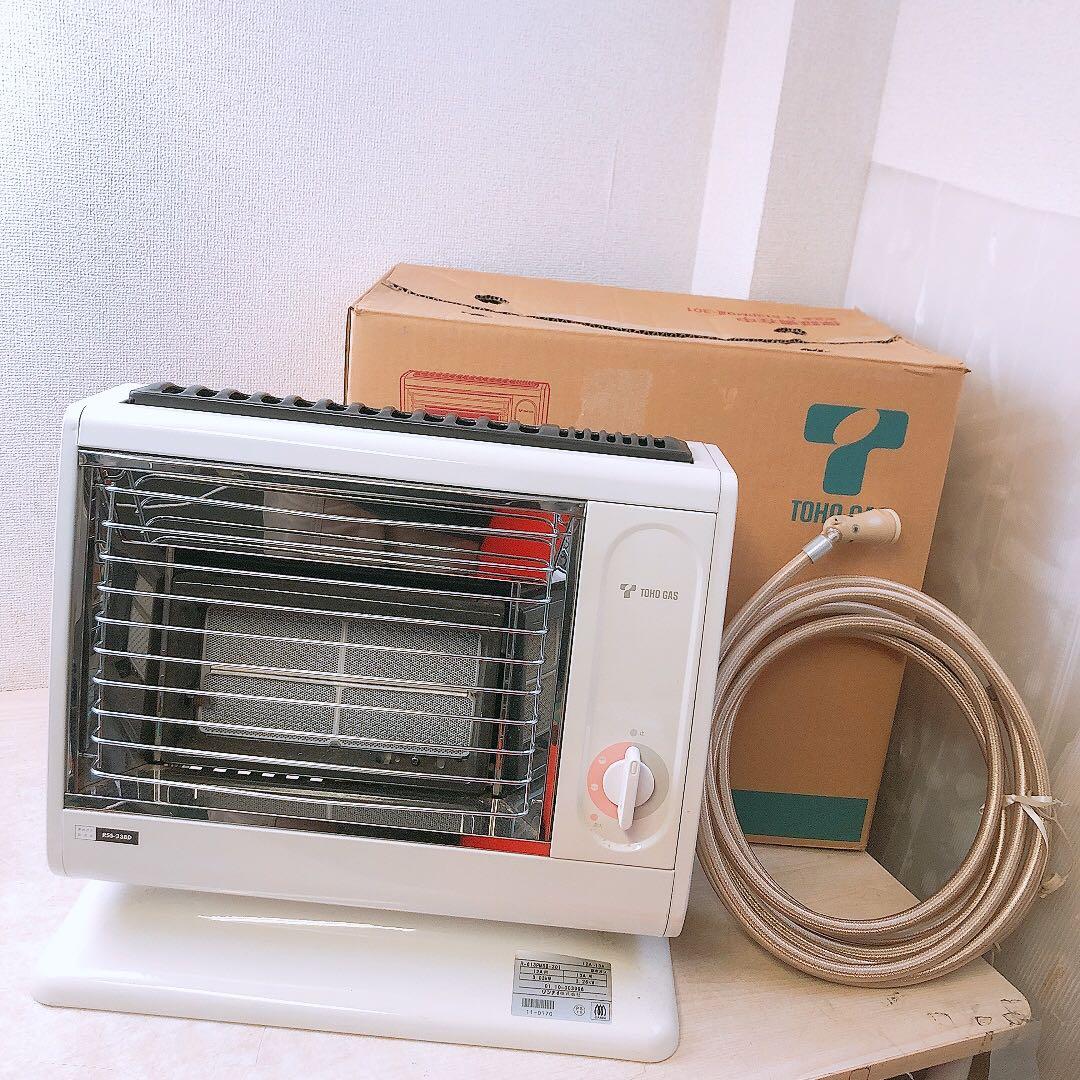 リンナイ 東邦ガス 都市ガス用 ガスストーブ 暖房器具 レトロ 動作未確認