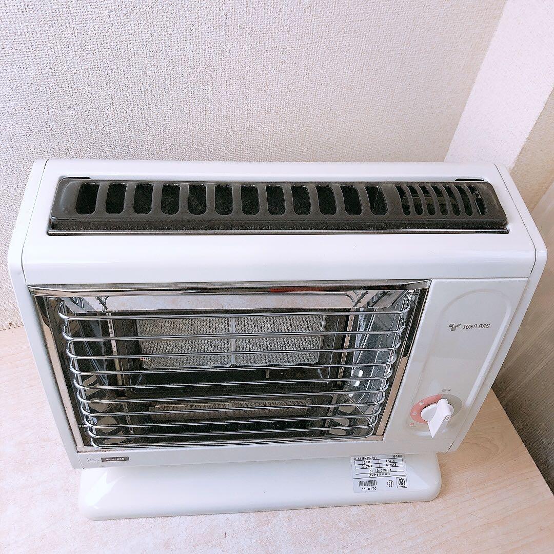 リンナイ 東邦ガス 都市ガス用 ガスストーブ 暖房器具 レトロ 動作未確認