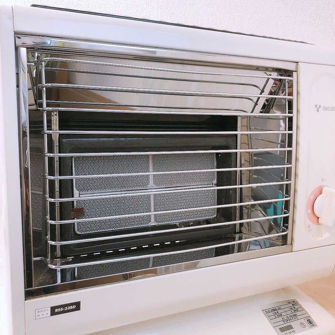リンナイ 東邦ガス 都市ガス用 ガスストーブ 暖房器具 レトロ 動作未確認