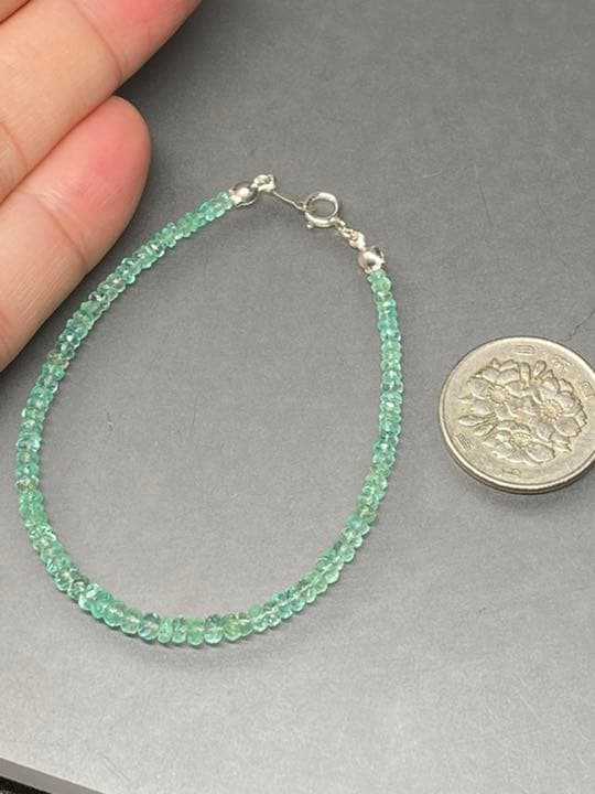 [5月誕生石][宝石質] SSSエメラルド ボタンカット