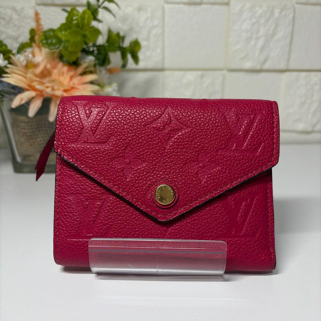 超美品 LOUIS VUITTON 三つ折り財布 アンプラント ヴィクトリーヌ
