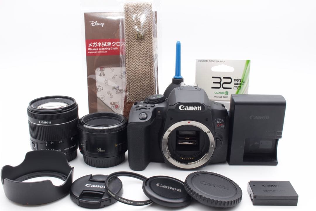 美品❣️Canon EOS Kiss X10i Wレンズ　50mm単焦点付き