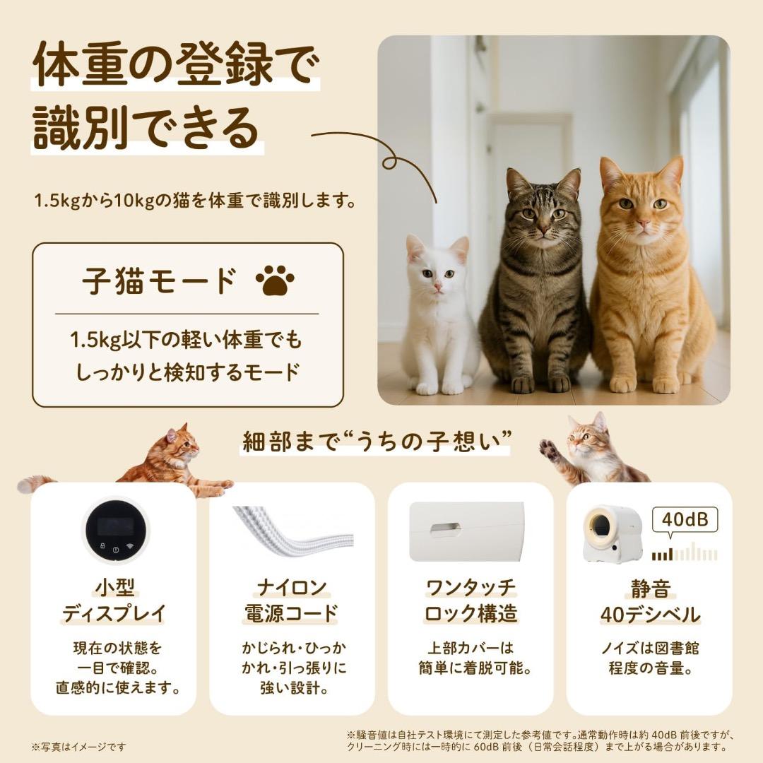 Pet's Journey 猫用 自動トイレ 大容量11L 新品 最新 高性能