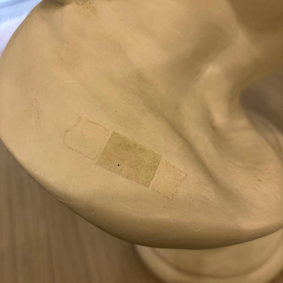 古代ローマセネカ胸像彫刻インテリア用オブジェ置物美術ホワイト ヴィンテージ レア