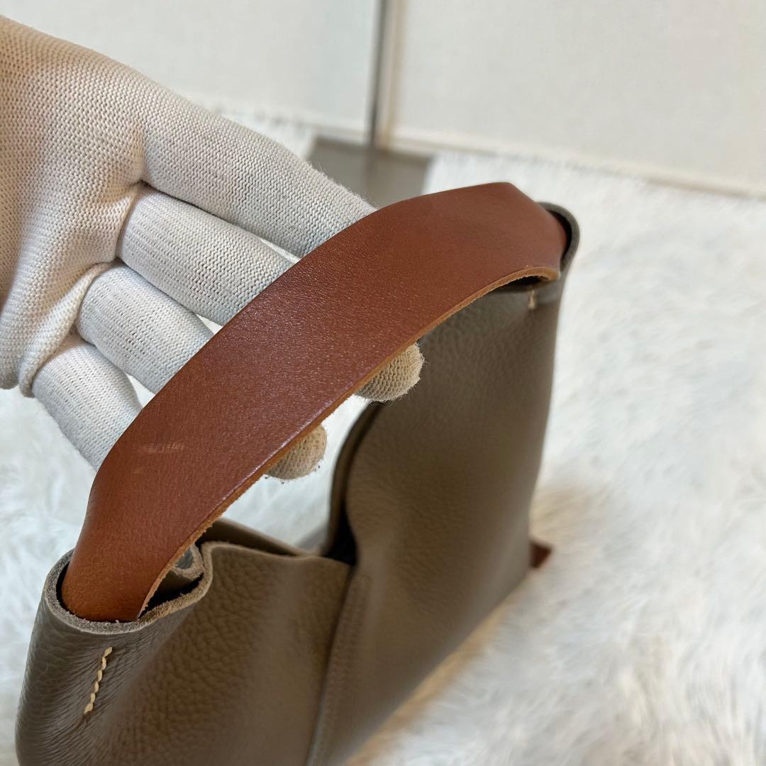 【未使用級✨triangle bag】エンダースキーマ　ハンドバッグ　トープ　革