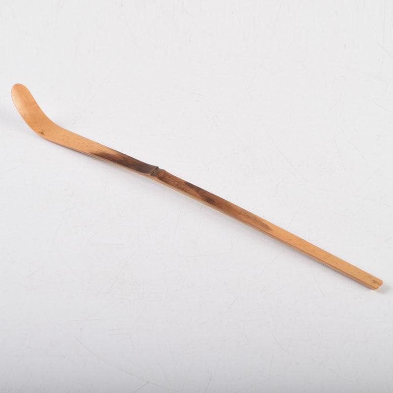 茶道具　海野宗泰作　茶杓　銘千代乃寿　紫野　松長剛山書付　共筒共箱　V　9140