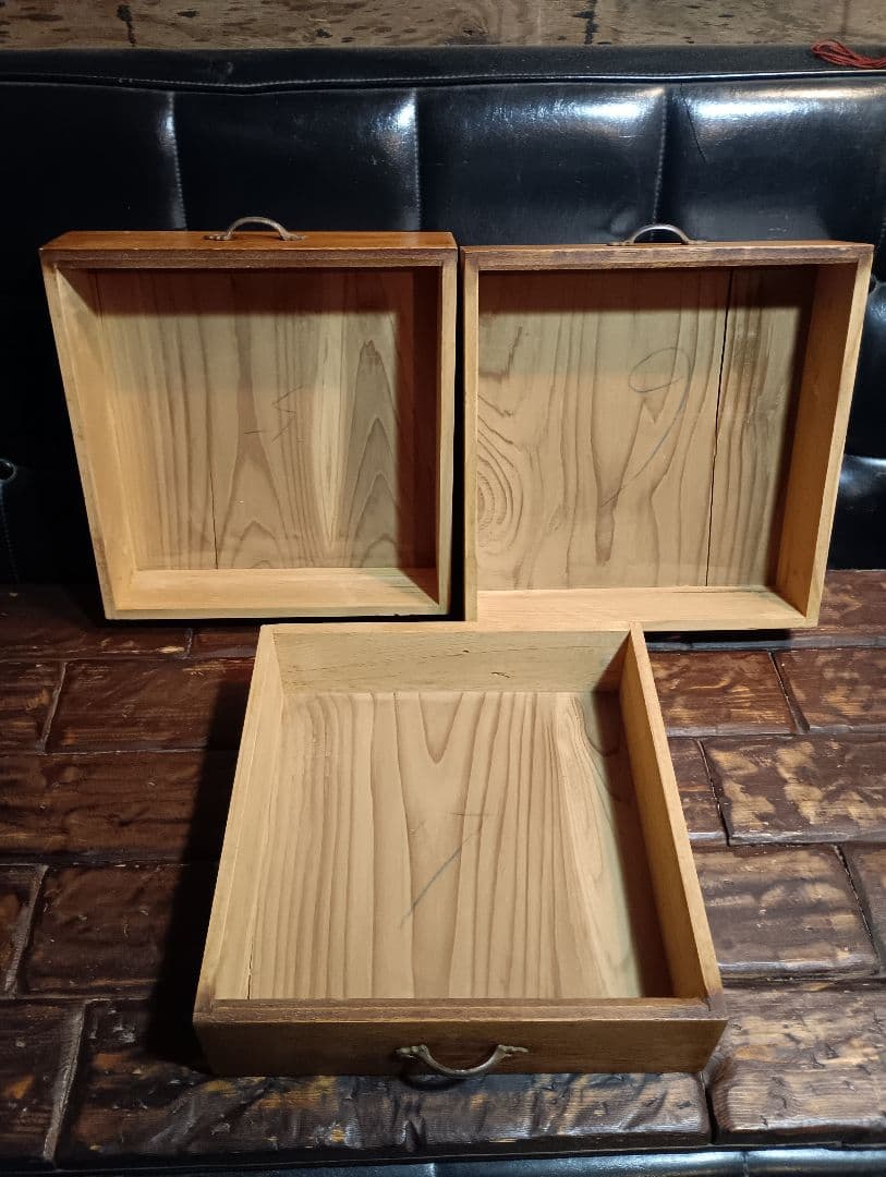 アンティーク　大正　チェスト　鍛鉄　ハンドル　７段　収納　サイドテーブル　骨董