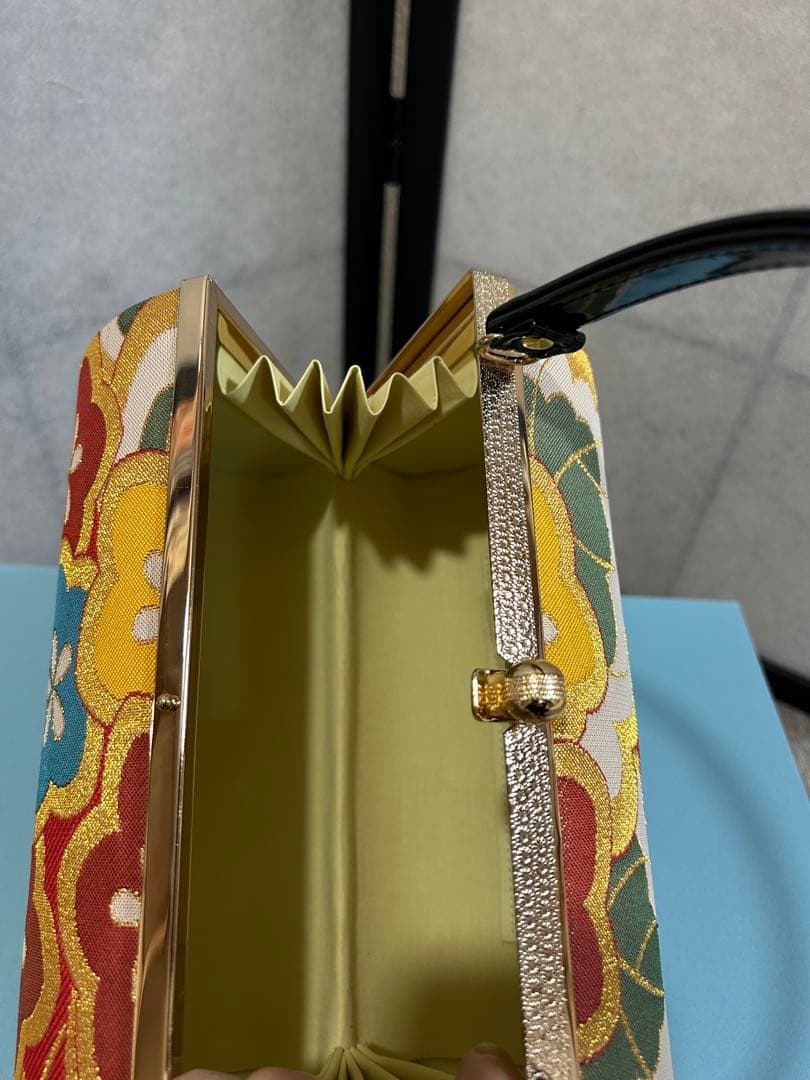 あみりかんどっく 花柄和装用バッグと草履セット