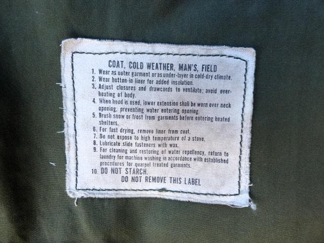 米軍 1971 M65フィールドジャケット S-R　アルミジップ　2nd　287