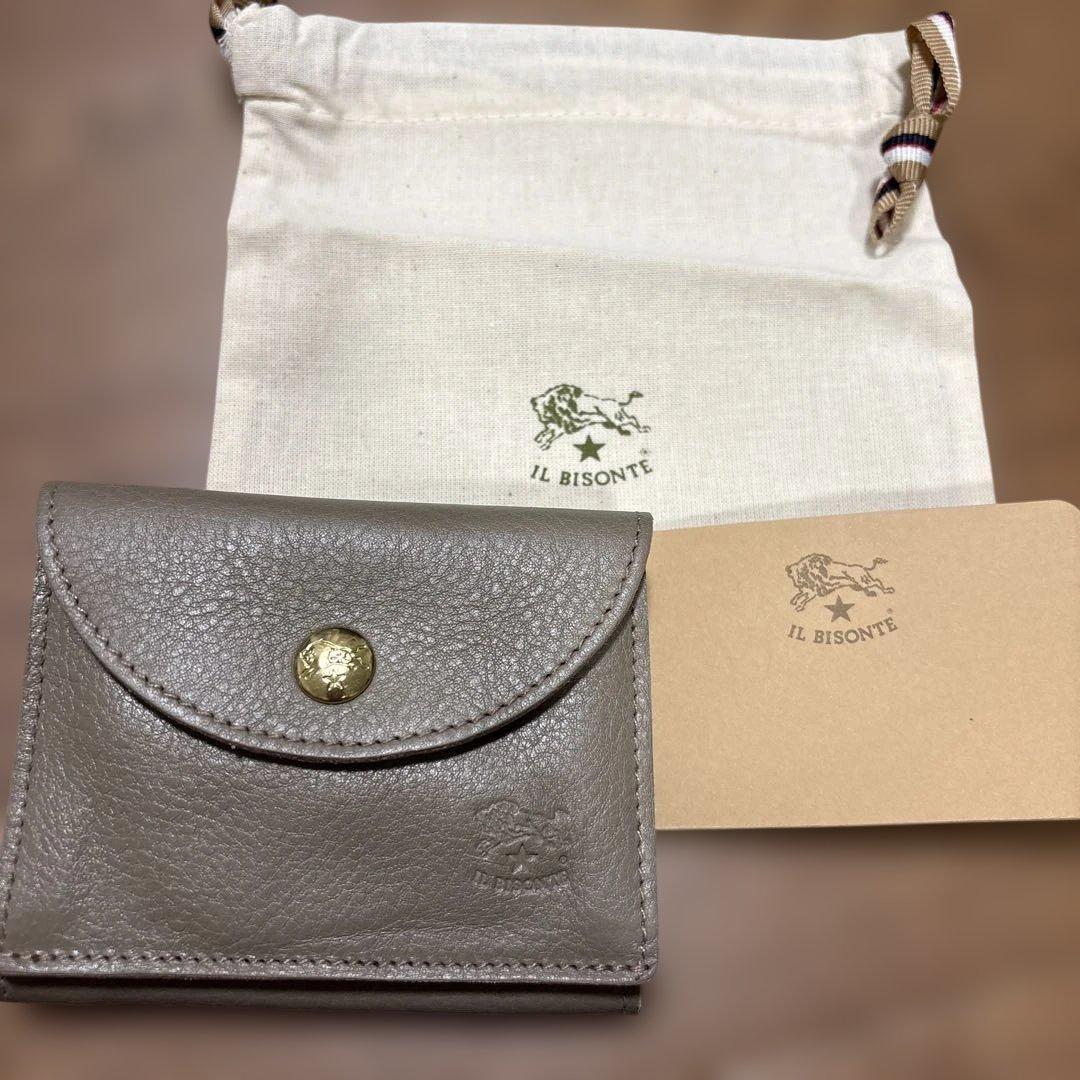 IL BISONTE グレー 二つ折り財布　お値下げ