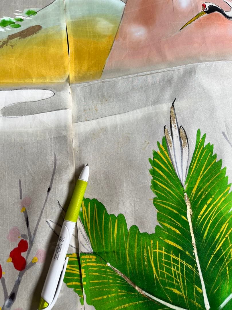 加賀のれん　花嫁のれん　郷土　亀と鶴　5