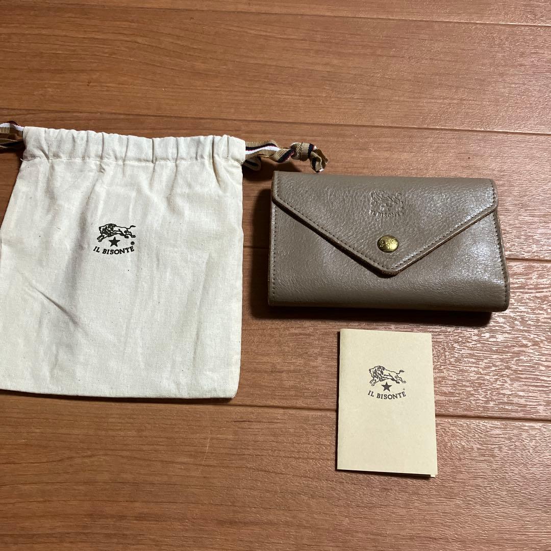 IL BISONTE イルビゾンテ中財布グレージュ